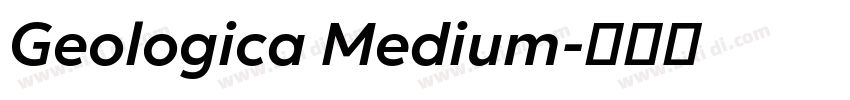 Geologica Medium字体转换
